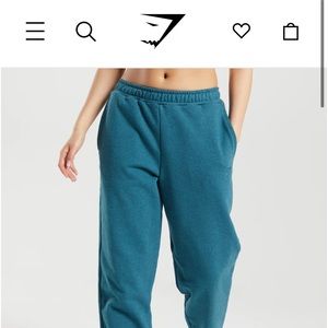 Blue gym shark sweatpants